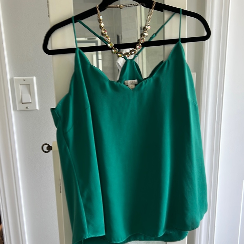 J crew scalloped cami